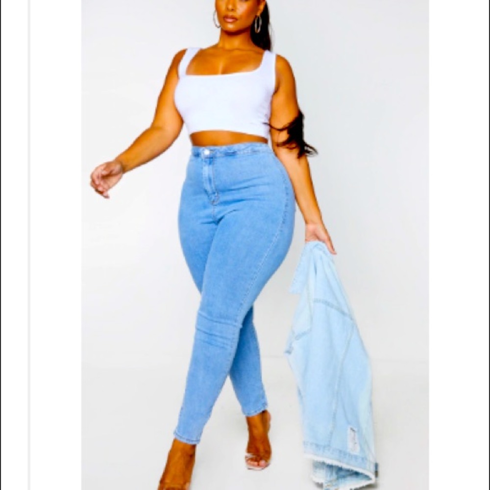 Stretch Vintage Wash Disco Skinny Jeans. Never worn